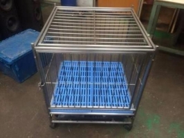 Kandang kucing stainless steel.. bersih ,mewah ,awet dan tahan karat