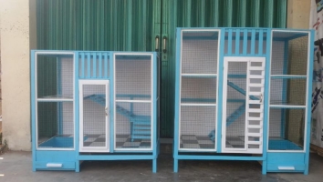 Kandang Kucing Kayu Tingkat MUMECATS Rumah Kucing Unik Produsen Langsung